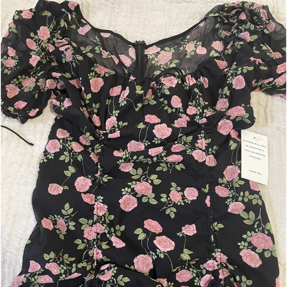 NWT For Love & Lemons Biscotti Mini Dress - Picture 6 of 9